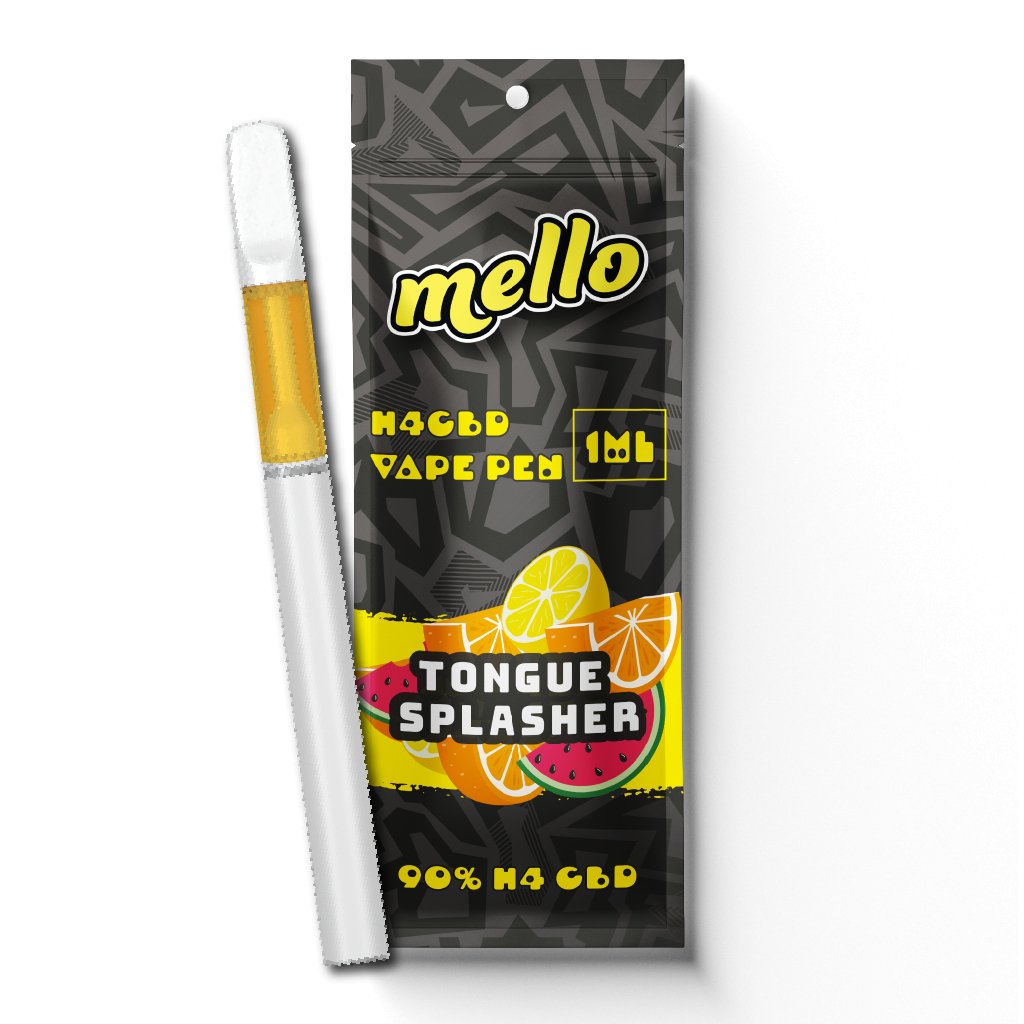 Tongue Splasher H4CBD Disposable Vape Pen 425mg Distillate + Terpenes - MelloVape Pen